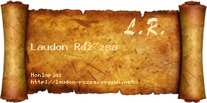 Laudon Rózsa névjegykártya